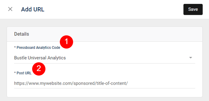 Add URL to PB Analytics